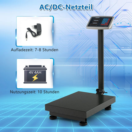 Digital Platform Scale 300kg, 50g, Price Computing LB/KG