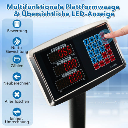 Digital Platform Scale 300kg, 50g, Price Computing LB/KG