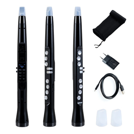 Digital Saxophone with Wireless MIDI, 100 Sounds, Black