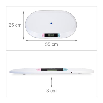 Digital baby scale with USB cable