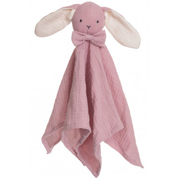 Diinglisar, snuff blanket, rabbit, Muslin pink