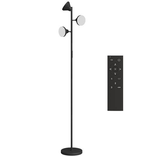 Dimmable Floor Lamp with Reading Light, RGB, Remote Control