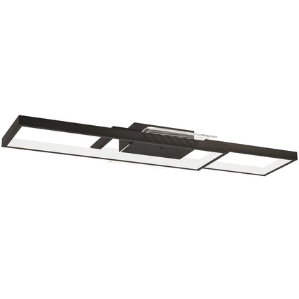 Dimmable LED Ceiling Light, 43W, 4600LM, 3000-6000K, Black