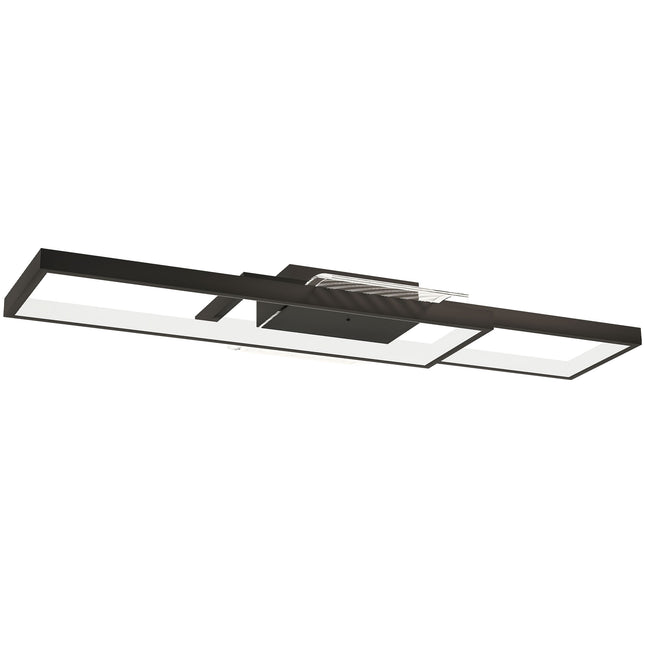 Dimmable LED Ceiling Light, 43W, 4600LM, 3000-6000K, Black