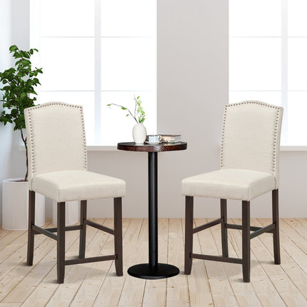Dining Chairs Set of 2, Linen Upholstery, High Back