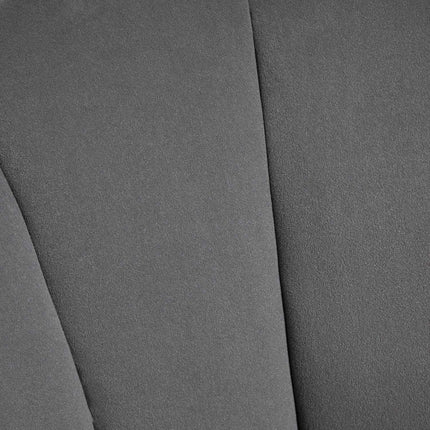 Dark gray polyester armchair with backrest, 66x72x79 cm