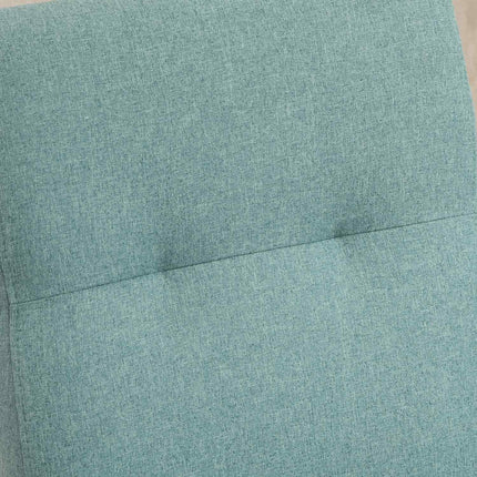 Green Upholstered Dining Chairs, Set of 2 - Padded Linen Chairs