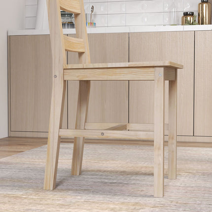5-piece dining room set in solid wood, space-saving design