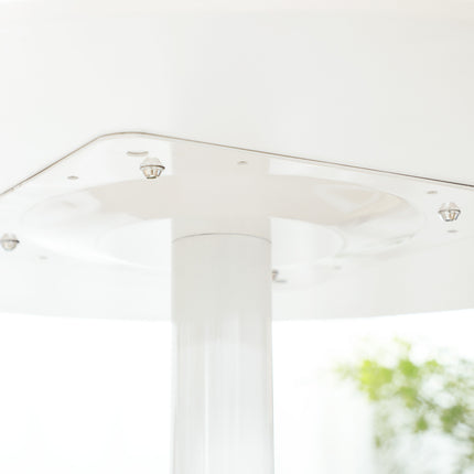 Round dining table, Modern White, Steel legs, Ø70 x 75 cm