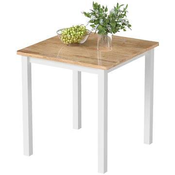 Dining Table for 4, Rubberwood, Oak Finish