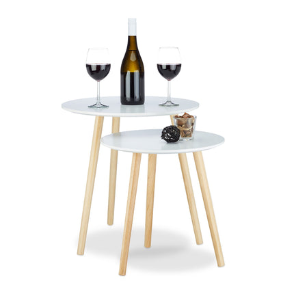 Dining table set of 2 in Scandinavian style