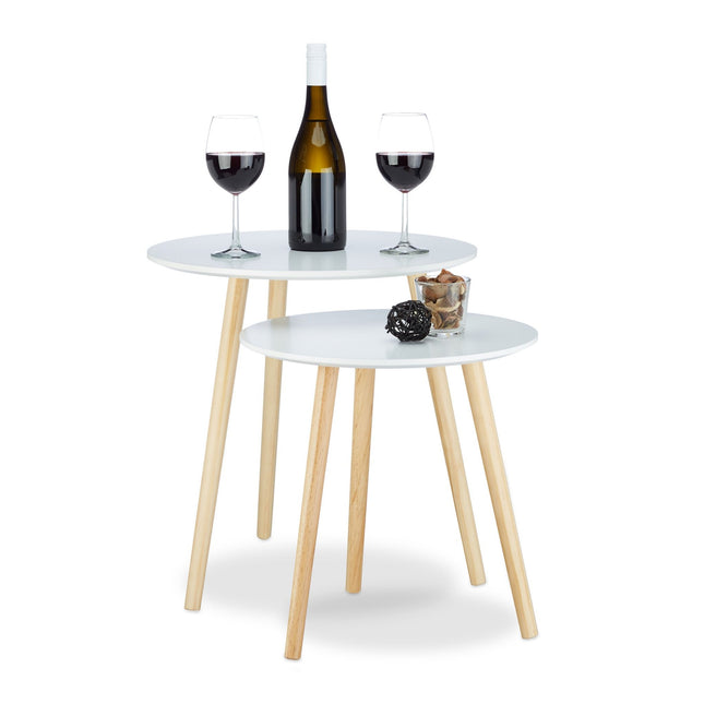 Dining table set of 2 in Scandinavian style