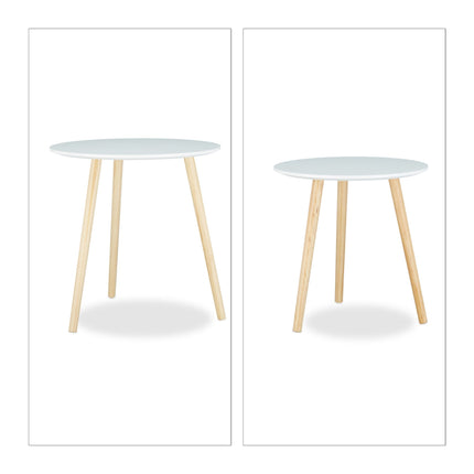 Dining table set of 2 in Scandinavian style
