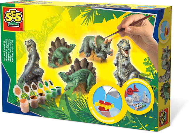 Dinosaur Casting and Painting Kit for Creative Kids