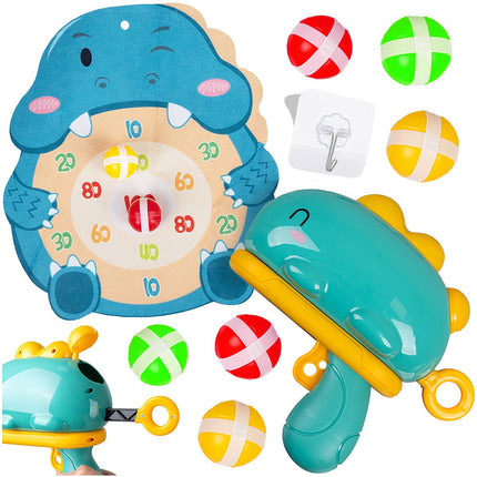 Dinosaur Shooting Game for Kids, Foam Balls & Shield
