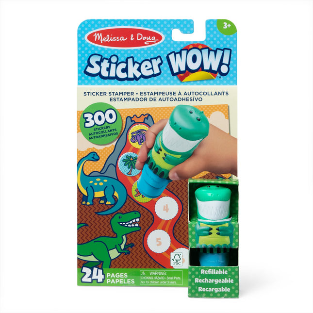 Dinosaur Sticker Activity Pad Set for Kids, 100+ Stickers