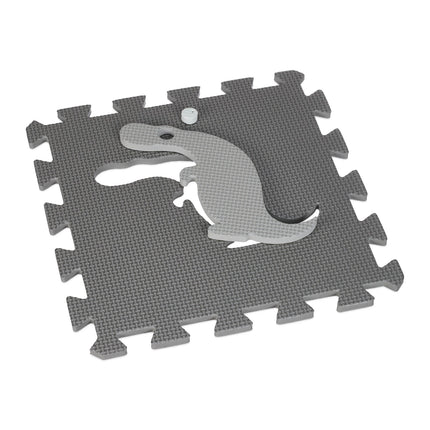 Dinosaur puzzle mat with border