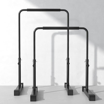 Adjustable steel bar - non-slip, 80-100 cm, black