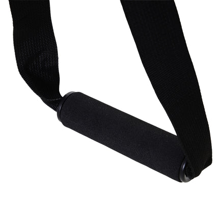 Dip stand with sling trainer, stable steel, black, 90x81x92.5 cm