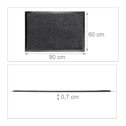Dirt collecting mat gray