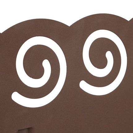 Discount edge brown metal