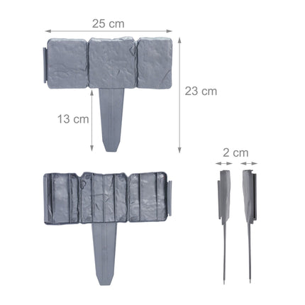 Discount edge stone-look set of 10