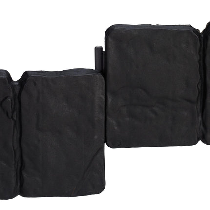 Discount edge stone-look set of 10 black