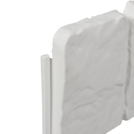 Discount edge stone-look set of 10 white