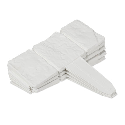 Discount edge stone-look set of 10 white