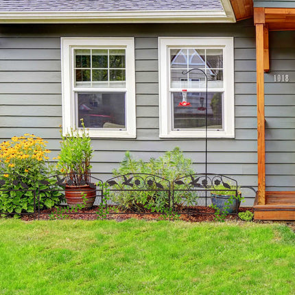 Discount fence 4 panels dark brown