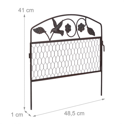 Discount fence 4 panels dark brown