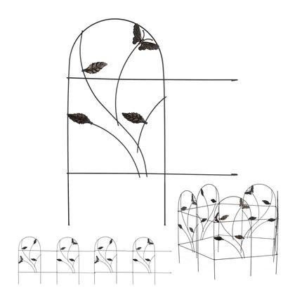 Discount fence 5 panels butterflies