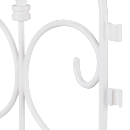 Discount fence plastic black/white