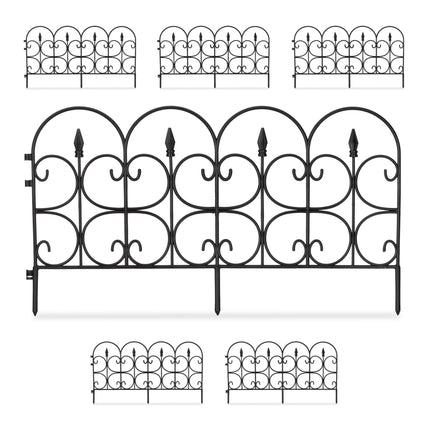 Discount fence plastic black/white