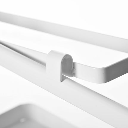 3-level adjustable dish rack with hooks and knife holder