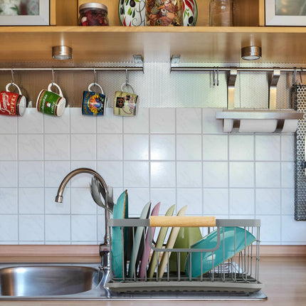 Dish Rack with Drip Tray and Cutlery Holder