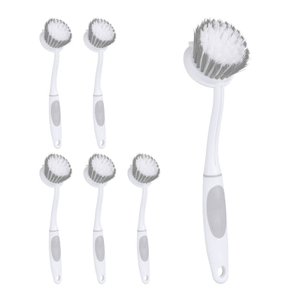 Dishwashing Brush Set – 6 Pack, Medium-Hard Bristles