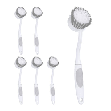 Dishwashing Brush Set – 6 Pack, Medium-Hard Bristles
