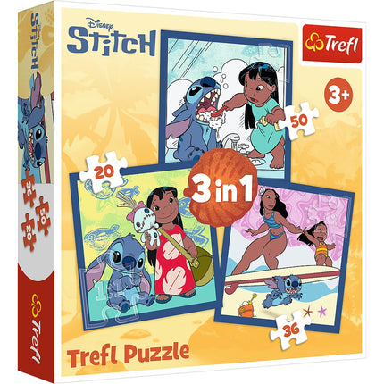 Disney Stitch 3-in-1 Puzzle Set for Kids