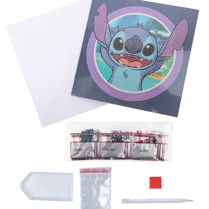 Disney Stitch Crystal Art Card Stitch, 18 X 18 Cm