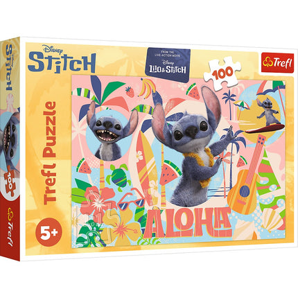 Disney Stitch Puzzle, 100 Pieces Featuring Stitch and Friends