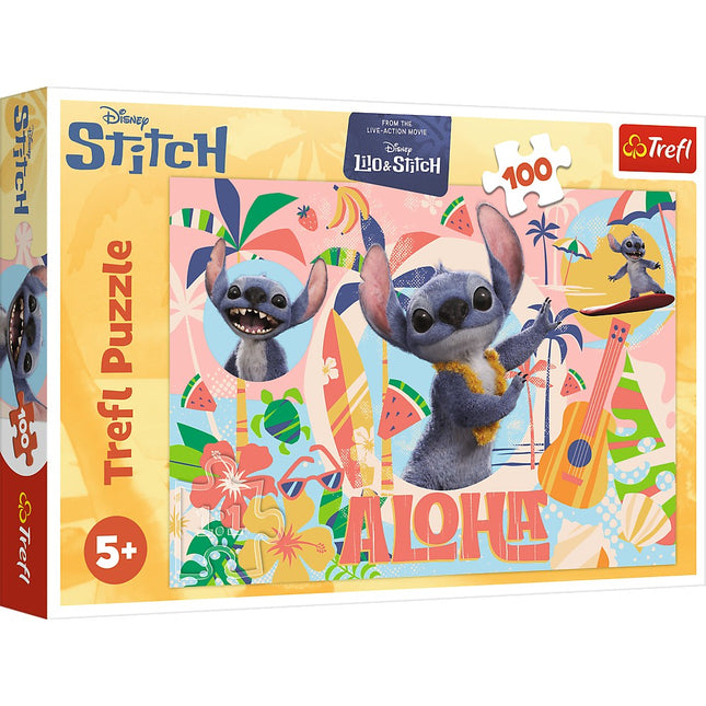 Disney Stitch Puzzle, 100 Pieces Featuring Stitch and Friends