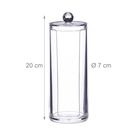 Dispenser for cotton pads with lid