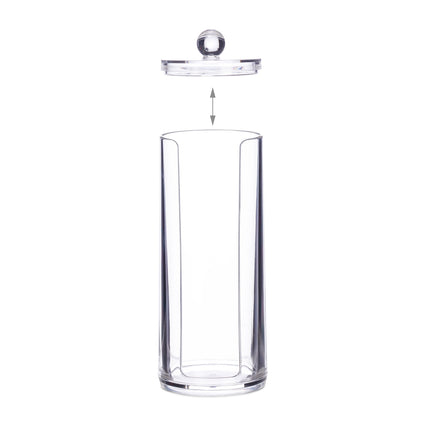 Dispenser for cotton pads with lid