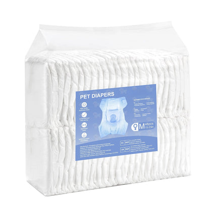Disposable Female Dog Diapers, Leak-Proof, Size M, 144 Count