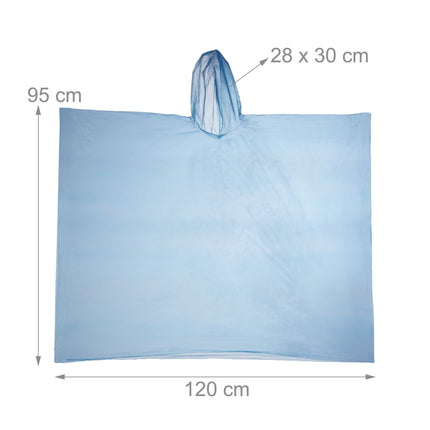 Disposable poncho set of 10