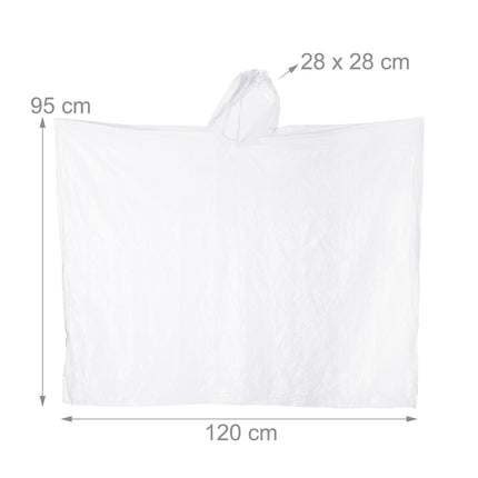 Disposable poncho set of 20