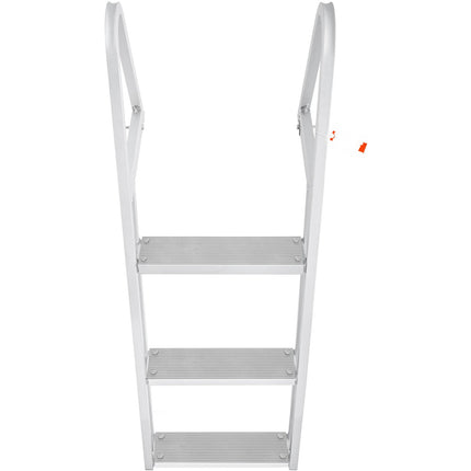 Dock Ladder, Detachable 3-Step Aluminum, 350 lb Non-Slip