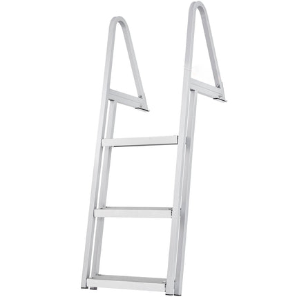 Dock Ladder, Detachable 3-Step Aluminum, 350 lb Non-Slip