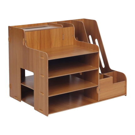 Document Organiser with File Holder – Dark Brown MDF